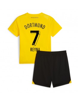Borussia Dortmund Giovanni Reyna #7 Replika Hemmakläder Barn 2023-24 Kortärmad (+ byxor)